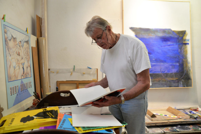 Yves BOSIO dans son atelier de Menton